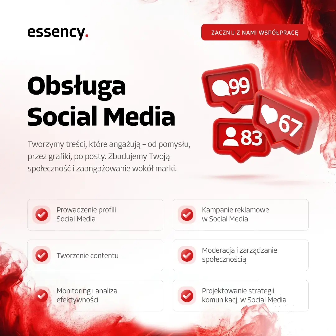Obsługa social media Kielce - agencja marketingowa Essency Media