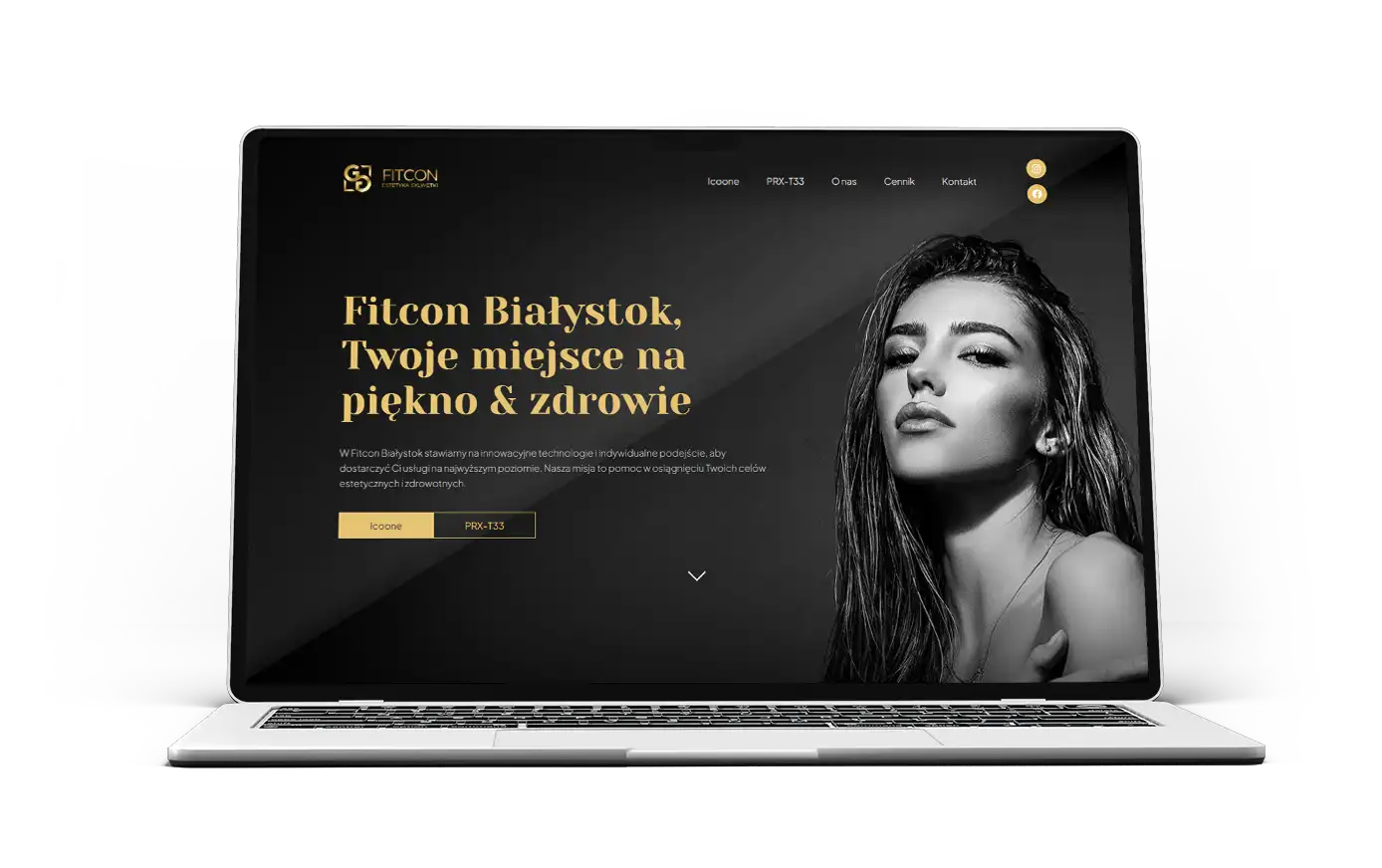Strona internetowa zoptymalizowana pod konwersję dla branży beauty – FitCon