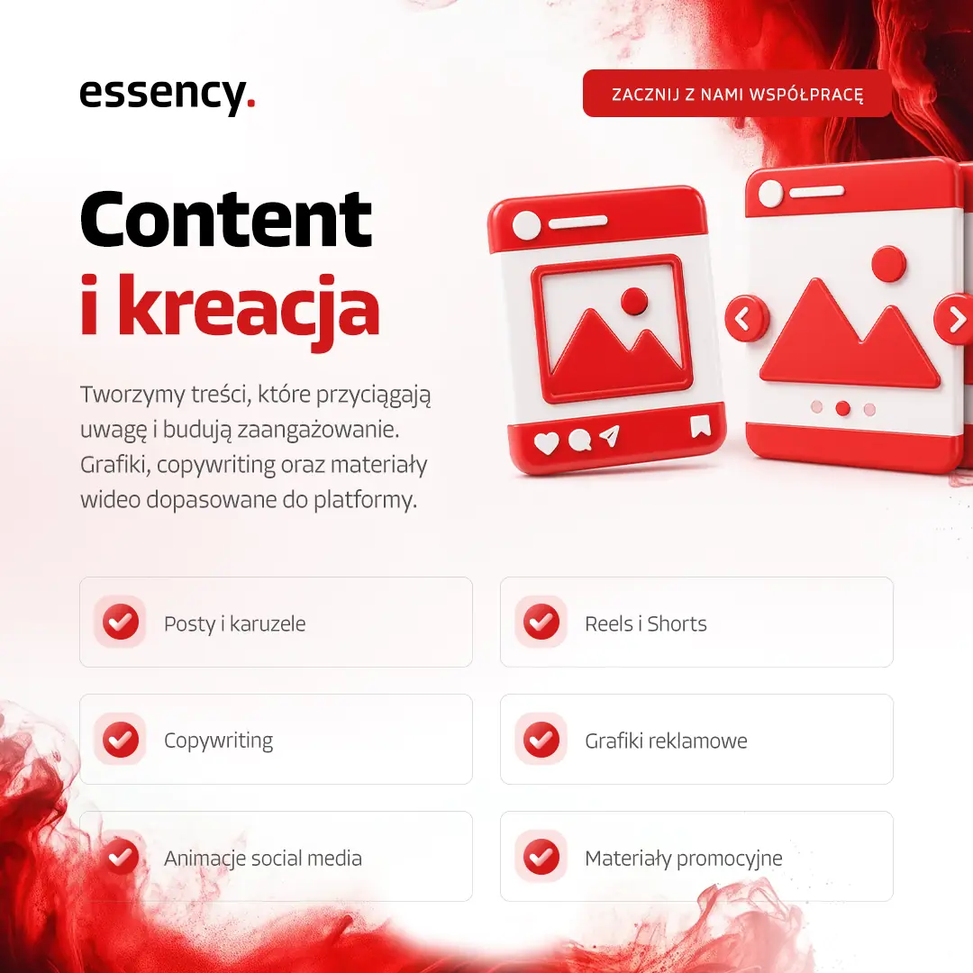 Tworzenie treści social media Tychy - Essency Media