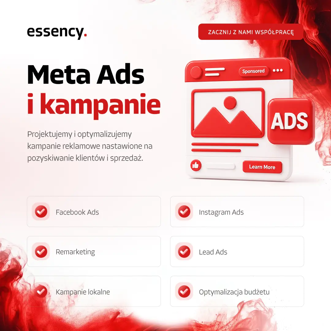 Kampanie Meta Ads Facebook Instagram Tychy - Essency Media