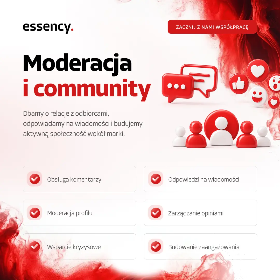 Moderacja social media Tychy - Essency Media