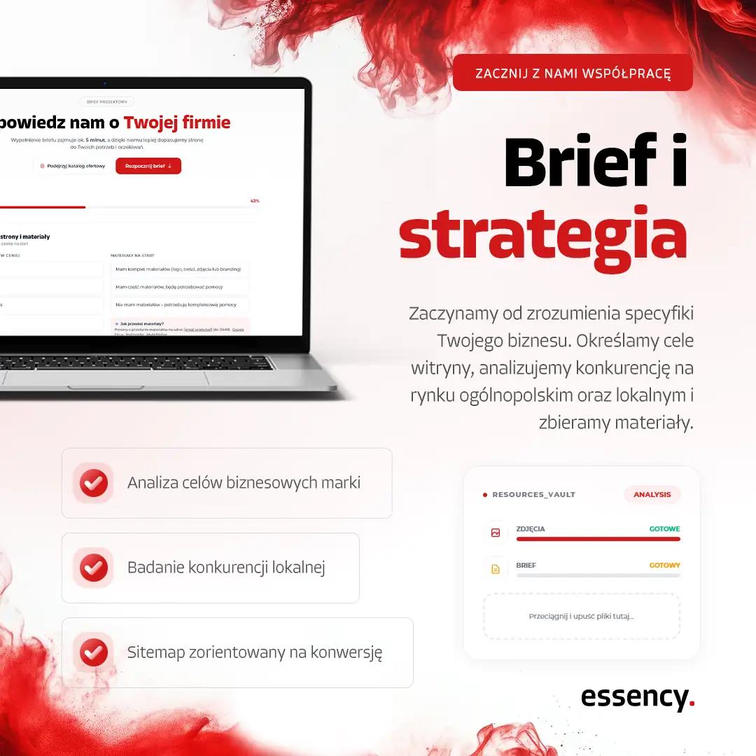 Brief i strategia strony internetowej Płock - analiza celów i struktury SEO